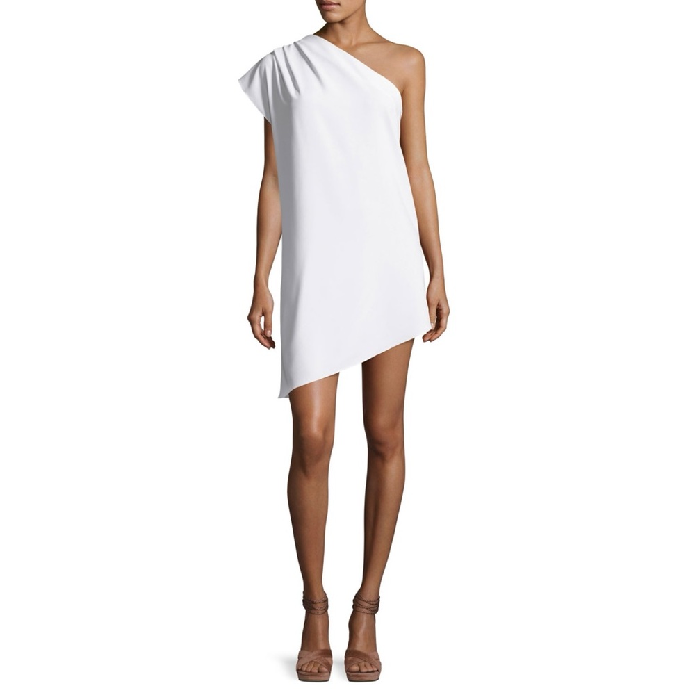 Melina One-Shoulder Asymmetric Shift Dress size 10